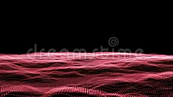 抽象红色山体景观回路视频的预览图