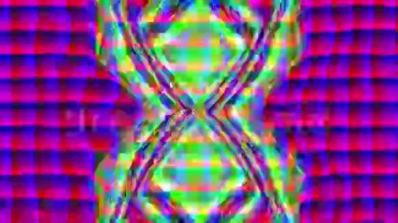 休闲霓虹未来主义迷幻闪烁的背景视频的预览图