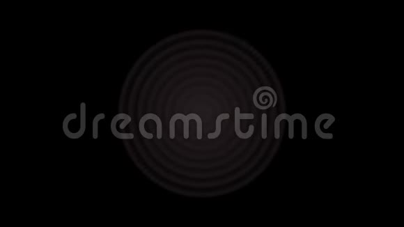 闪光圆圈的光脉冲和改变颜色在黑色背景无缝环动画光学效应视频的预览图