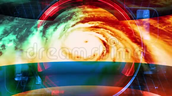 风暴报告广播电视图形标题视频的预览图