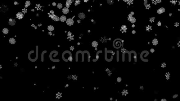 飘落的雪花可循环动画视频的预览图