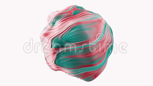 具有旋流的抽象球状球体视频的预览图