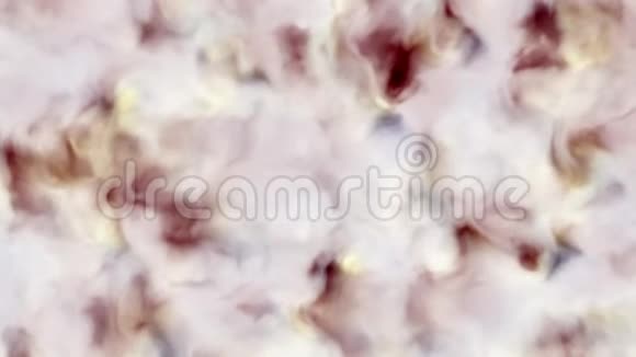 可循环4k视频乳白色红色粉红色和紫色云在空间星云中缓慢移动形成和溶解4k3840视频的预览图