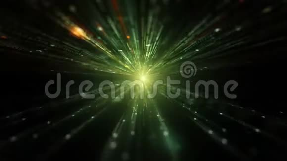 计算机生成的数字绿灯条纹抽象3d渲染运动背景4K超高清分辨率视频的预览图