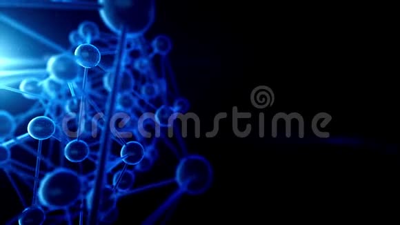 复杂分子结构的动画视频的预览图