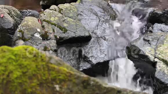 山溪的瀑布视频的预览图