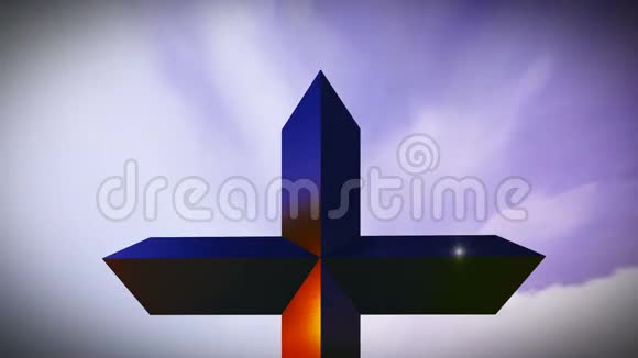 基督教十字架在山上视频的预览图