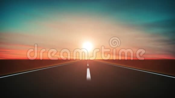 日落环路的道路交通背景视频的预览图