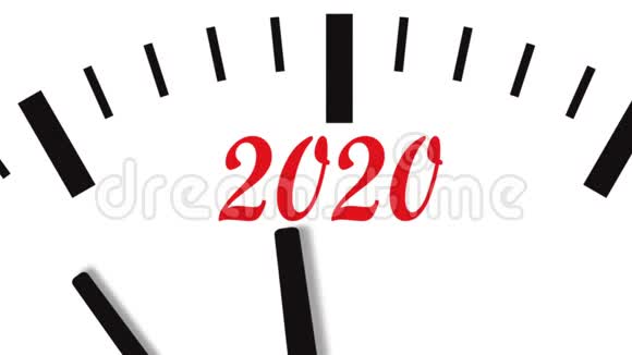 新年2020时钟钟倒计时到2020年视频的预览图