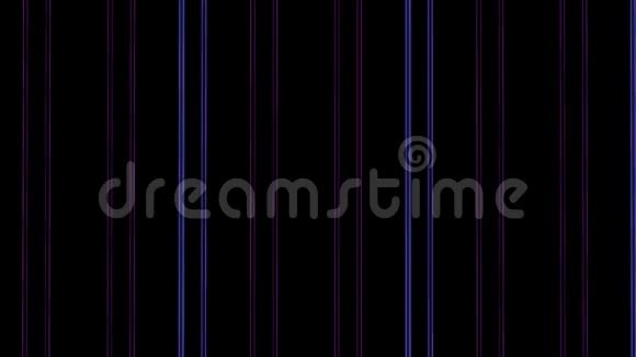 紫色霓虹灯线条闪烁循环动画带条纹的背景视频的预览图