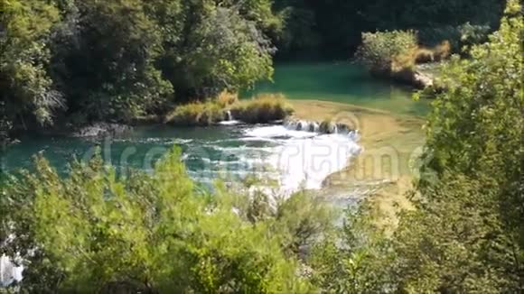 克罗地亚的克尔卡瀑布视频的预览图
