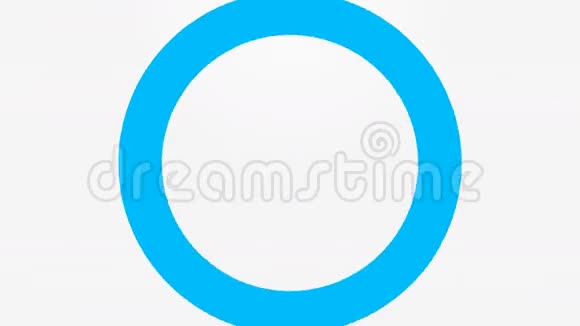 蓝色圆圈圈波浪动画视频的预览图