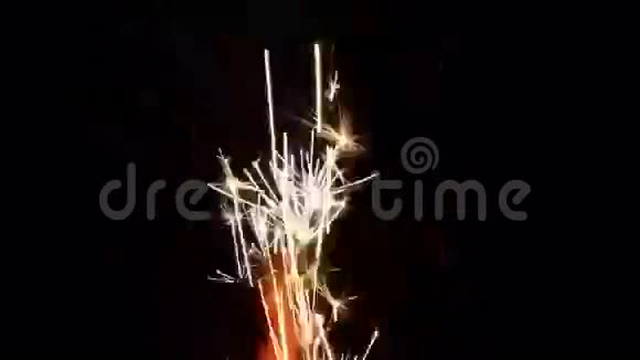 火花火焰之光来自烟花视频的预览图