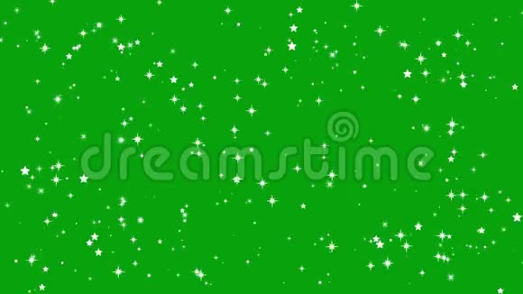 闪烁星与绿色屏幕背景视频的预览图