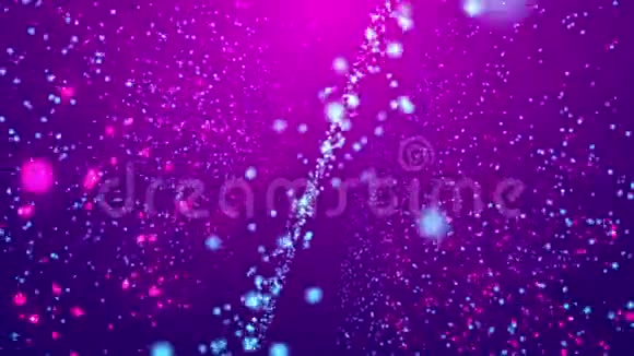 闪闪发光的粒子在紫色的背景上循环视频的预览图