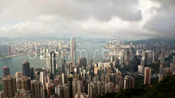香港由白天到晚上的4k延时录像视频的预览图