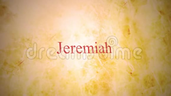 圣经系列旧约的书籍耶利米视频的预览图