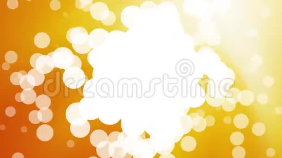 抽象分组气泡橙色背景视频的预览图