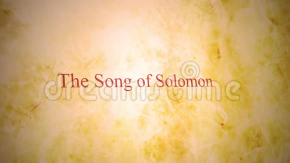 圣经系列旧约之书所罗门之歌视频的预览图