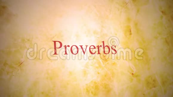 圣经系列中的旧约书籍谚语视频的预览图
