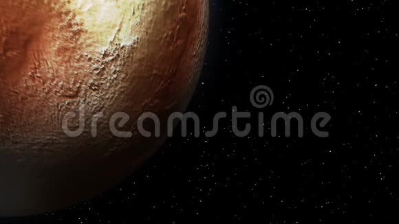 虚构的太空飞机飞过冥王星视频的预览图