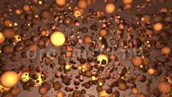 气泡光粒子视频背景视频的预览图