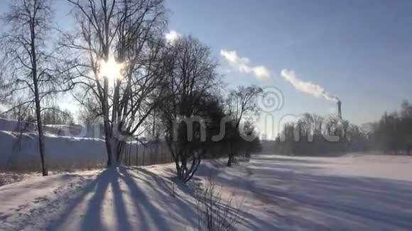 冬季景观及空气污染视频的预览图