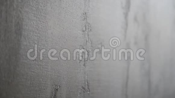 墙面用灰色手工石膏纹理视频的预览图