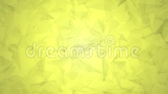 黄色橄榄低多边形背景视频4K在流行的现代时尚3D设计视频的预览图