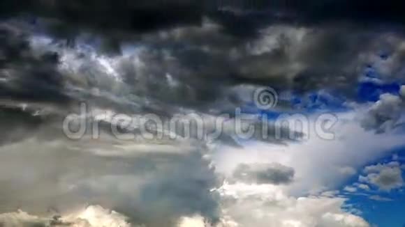 超高清风暴云的时间流逝视频的预览图