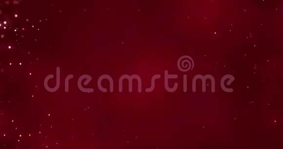 圣诞节红色渐变闪闪发光的尘埃粒子背景与波克流动的运动节日快乐新年和视频的预览图
