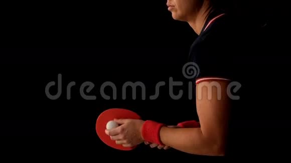 女乒乓球运动员击球视频的预览图