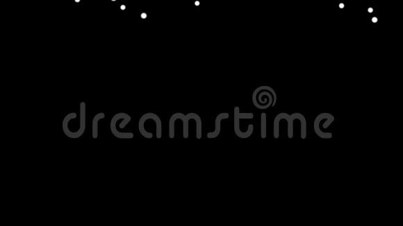 白球发光反弹地面动画运动在黑色背景视频的预览图