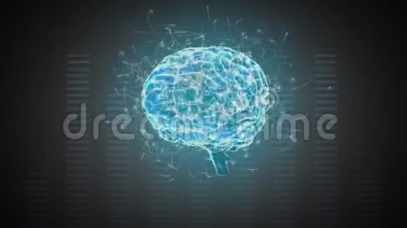 大脑和数字棒的数字组合视频的预览图