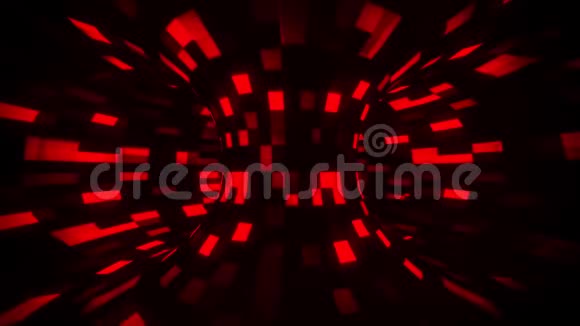3D红色科幻迷你魔咒一种牺牲的智慧vj循环背景视频的预览图