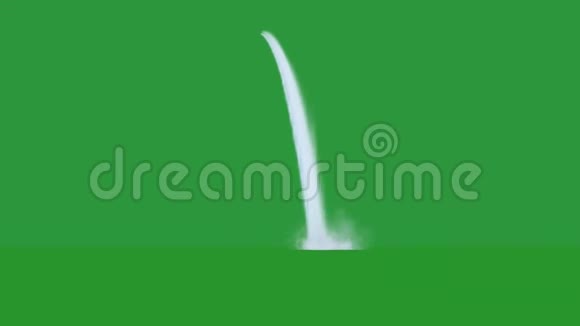 绿色屏幕上较小的瀑布溅起水花视频的预览图