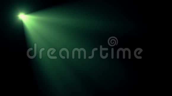对角线绿色聚光灯闪烁灯光光学镜头闪光动画艺术背景新质量自然视频的预览图