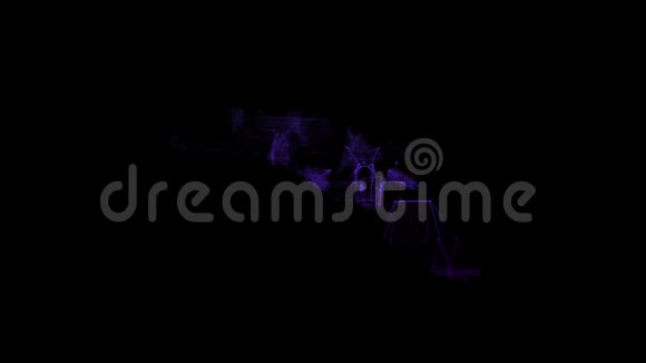彩色抽象动画三维宇宙飞船生成飞行在外太空的黑色背景动画三维视频的预览图