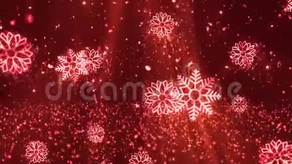 圣诞雪花闪烁3f视频的预览图