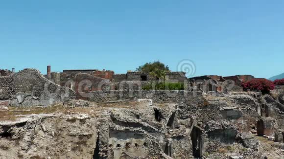 古城庞贝的废墟视频的预览图