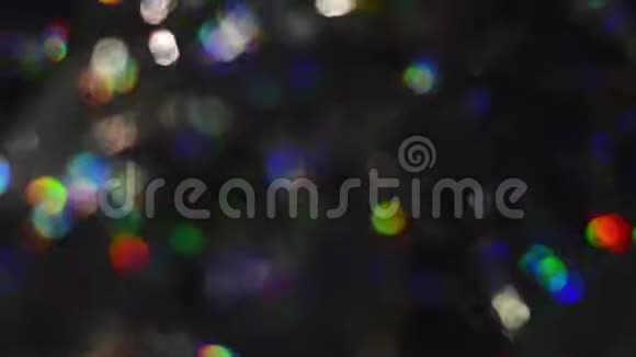 抽象的离焦圣诞灯博克背景视频的预览图