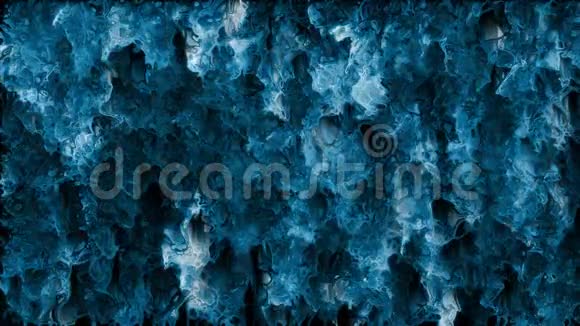 蓝色扭曲的层叠水彩抽象画环视频的预览图