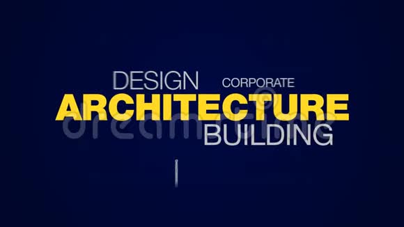 建筑建筑设计建筑结构蓝图商业城市工程概念动画视频的预览图