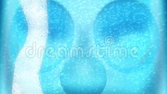 一杯有气泡的苏打水全瓶饮料泡泡动画视频的预览图