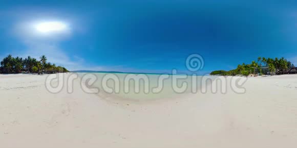 热带沙滩和蓝海菲律宾360VR视频的预览图