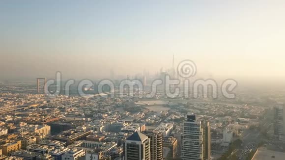 迪拜的空中景色视频的预览图
