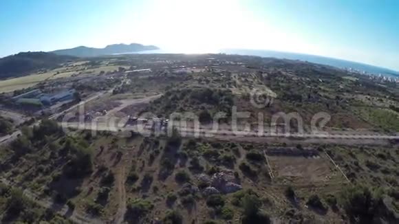360马洛卡斯海岸的全景空中飞行马洛卡视频的预览图