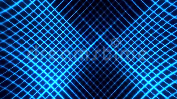 蓝色闪光网格抽象VJ循环背景视频的预览图