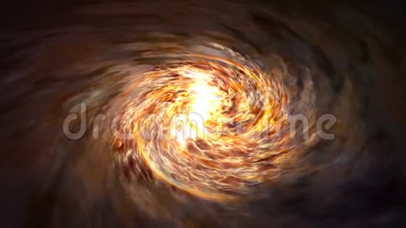 旋转星系在自由空间银河系抽象动画视频的预览图