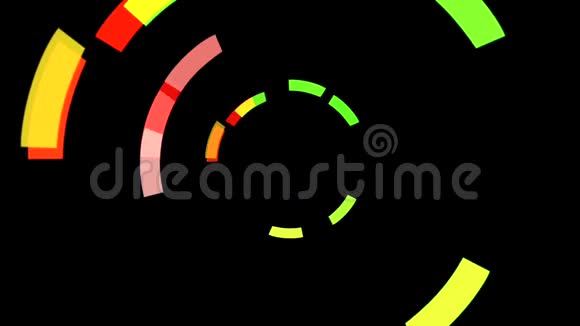 旋转的轨道彩色形状视频的预览图